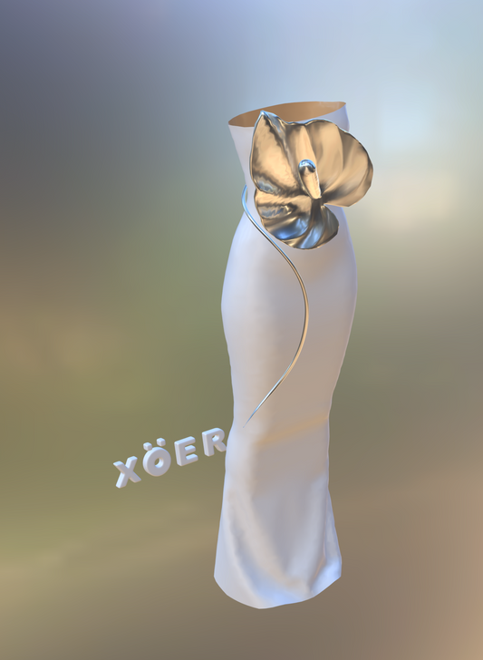 XÖER 3D digital dress , peace lily